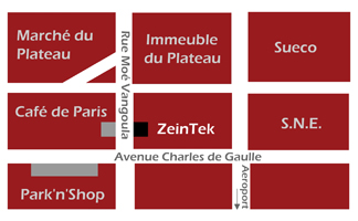 Plan de localisation de ZeinTek